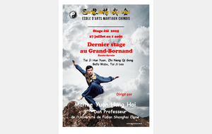 Stage annuel de Maître YUAN au Grand-Bornand