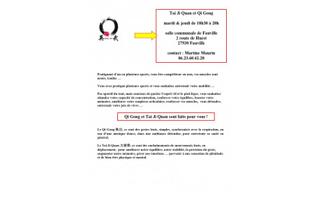 Tai Ji Quan et Qi Gong sont faits pour vous !
